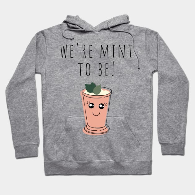 Cute Plant Pun We're Mint to Be Plant Lover Hoodie by A.P.